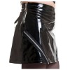 Women Gothic Skirt Black Vinyl Mini Zipper Skirt PVC Handmade